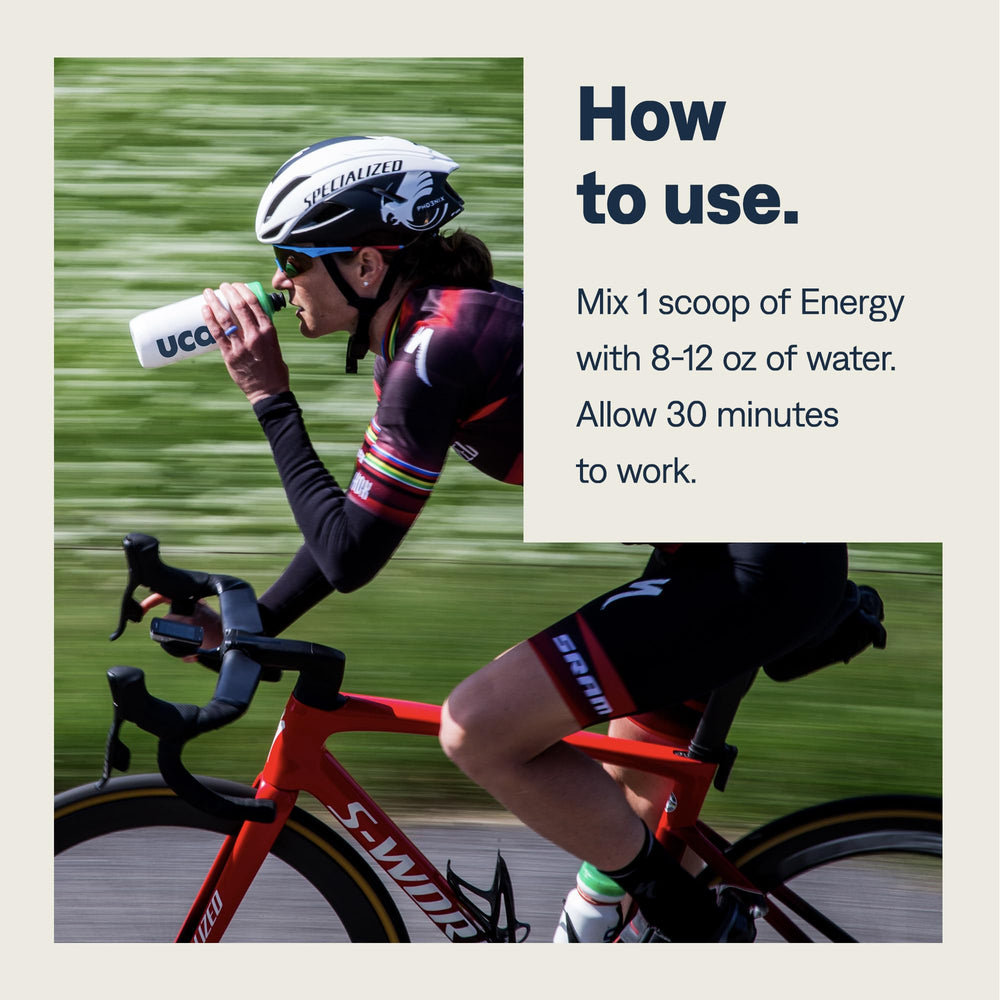 UCAN Cran-Raz athlete-runner image conveys suitability for long runs and gym sessions