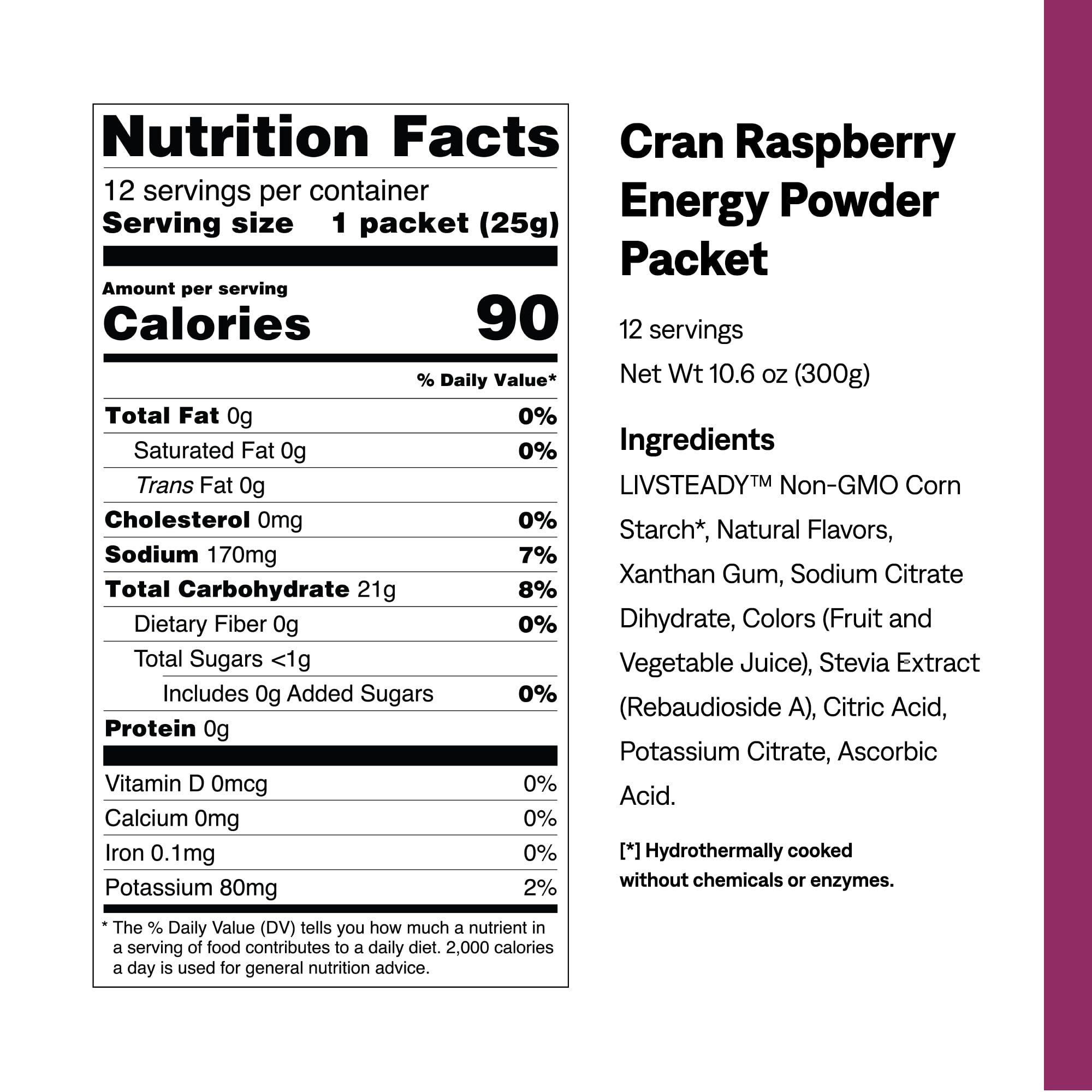 UCAN Energy Powder Cran-Raz being poured into a bottle for easy hydration and steady energy.
