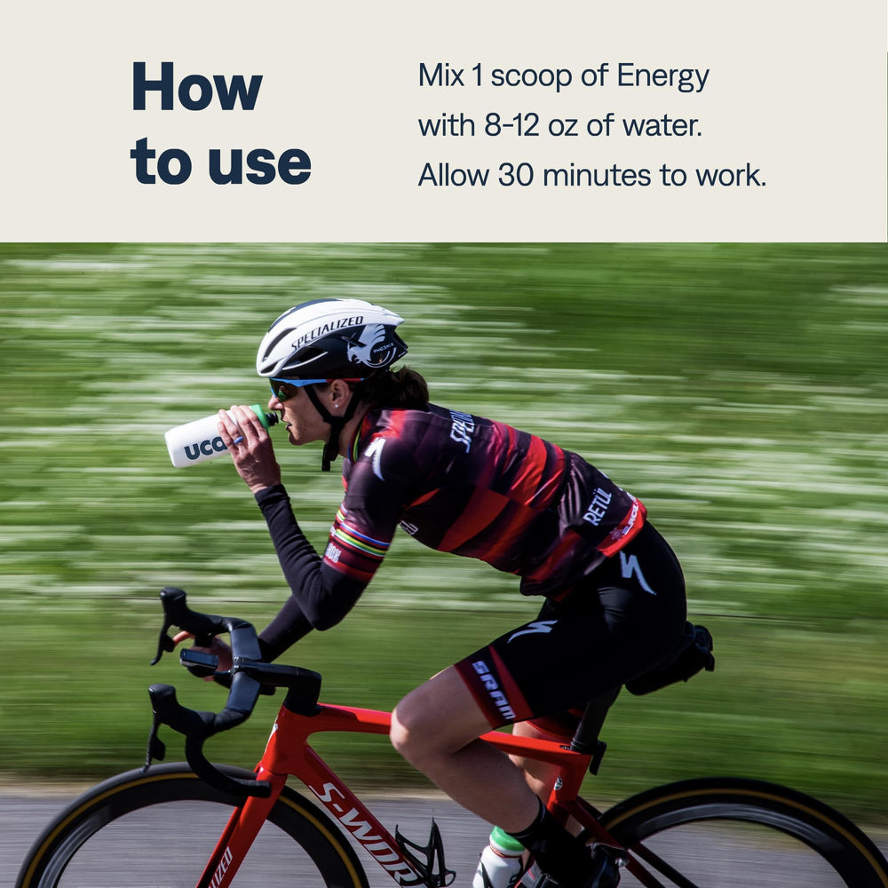 UCAN Energy Powder Lemon packaging closeup highlights clean formula and sugar free appeal