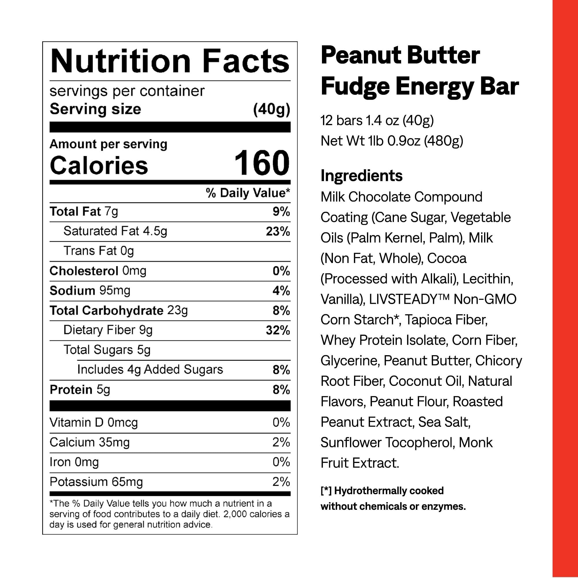 UCAN Energy Bar Peanut Butter Fudge unwrapped shows real ingredients for quick bites.