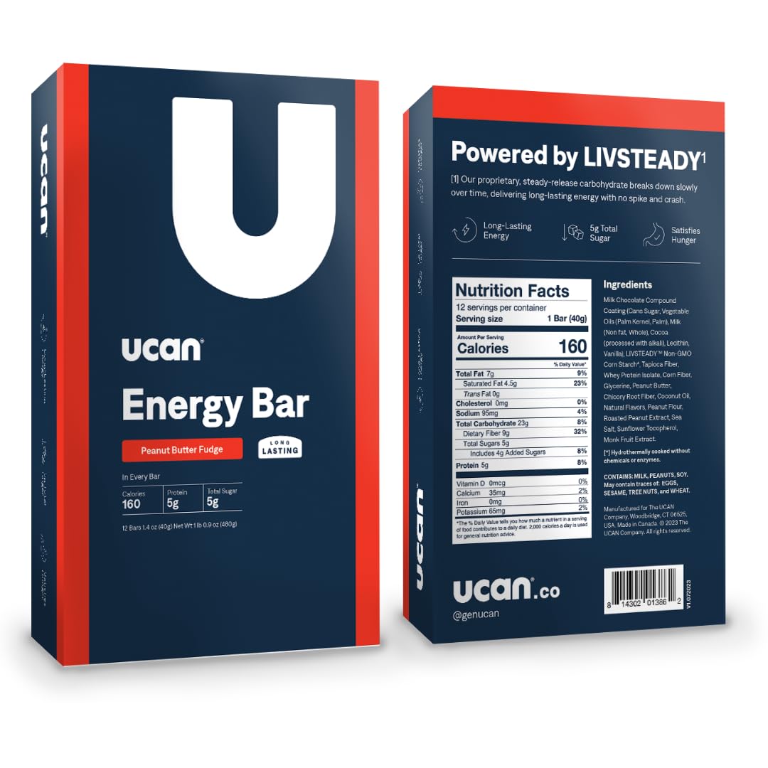 UCAN energy bar on-the-go demonstrates ease of use during training sessions.