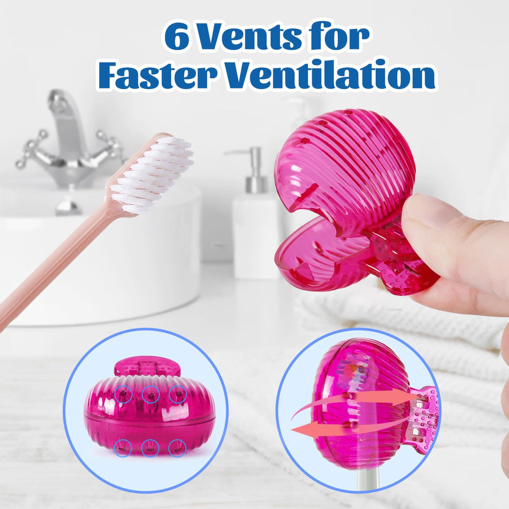 Six toothbrush covers caps included