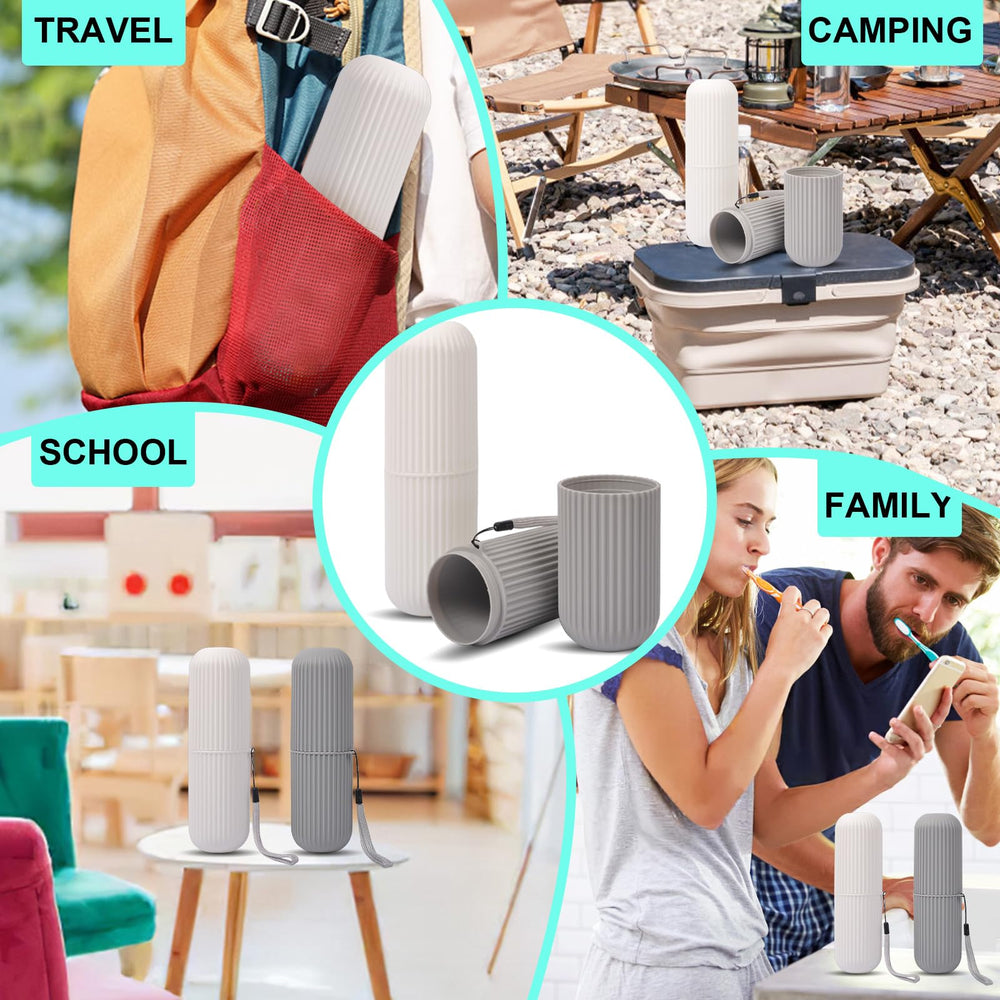 Set includes 2 travel cases and 6 covers