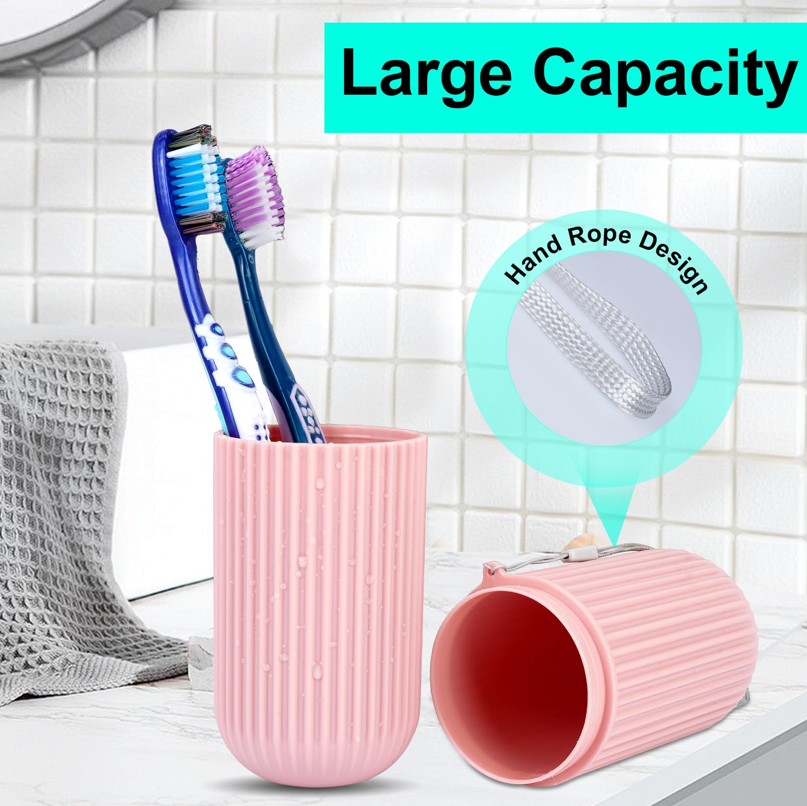 Two toothbrush cups inside the UCEC case
