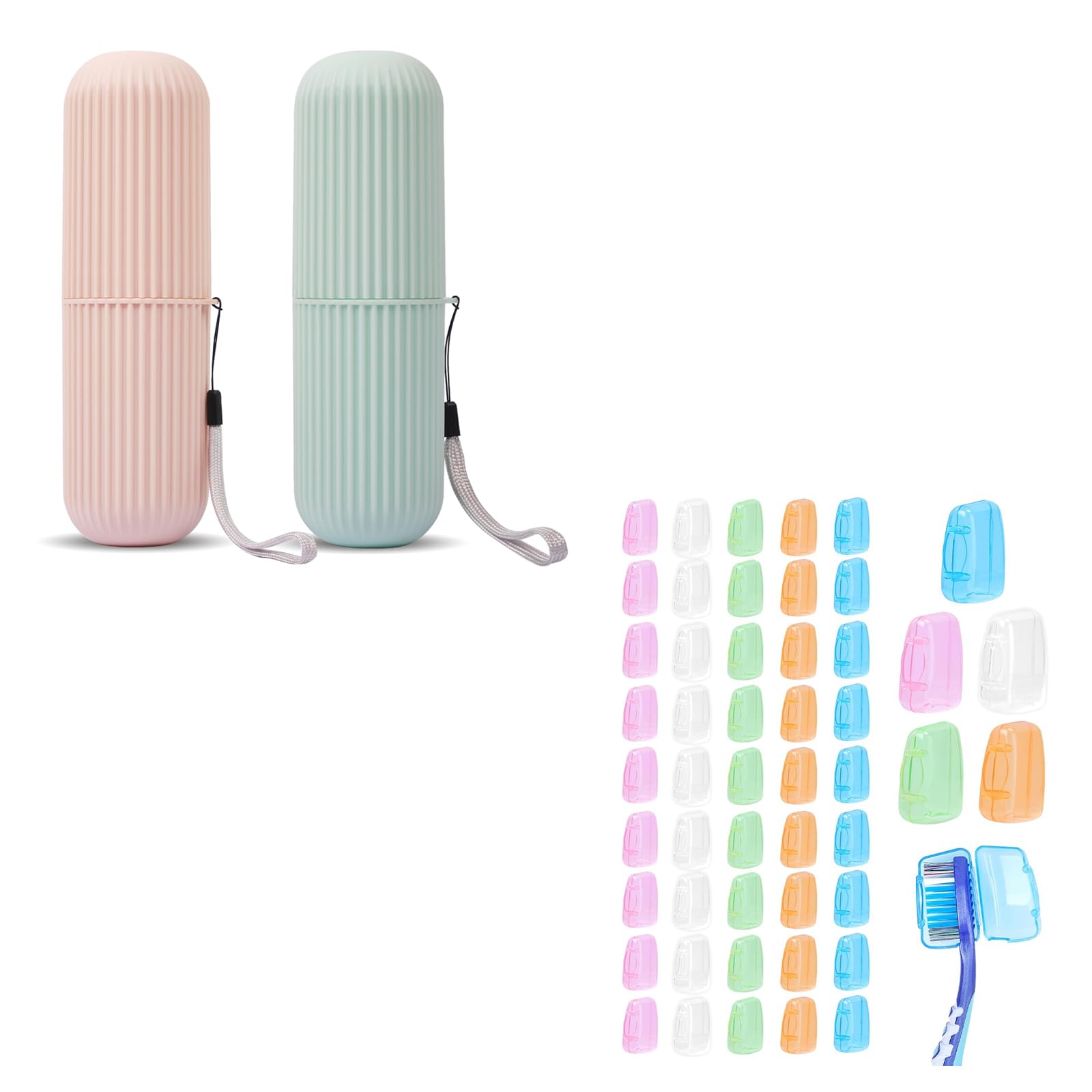 Green UCEC travel toothbrush case front view