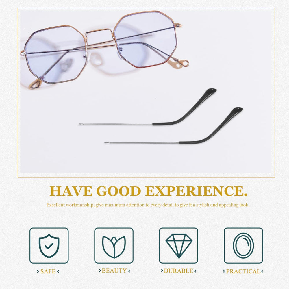 Durable metal replacement temple arm for eyeglasses