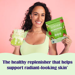 Back view of Ultima Collagen Defense Electrolytes Kiwi Strawberry stickpack