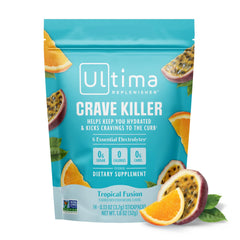 Ultima Crave Killer Tropical Fusion electrolyte powder stickpack front view