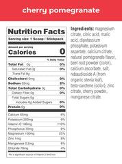 Ultima Replenisher pouch with cherry pomegranate flavor for on-the-go electrolyte replenishment.