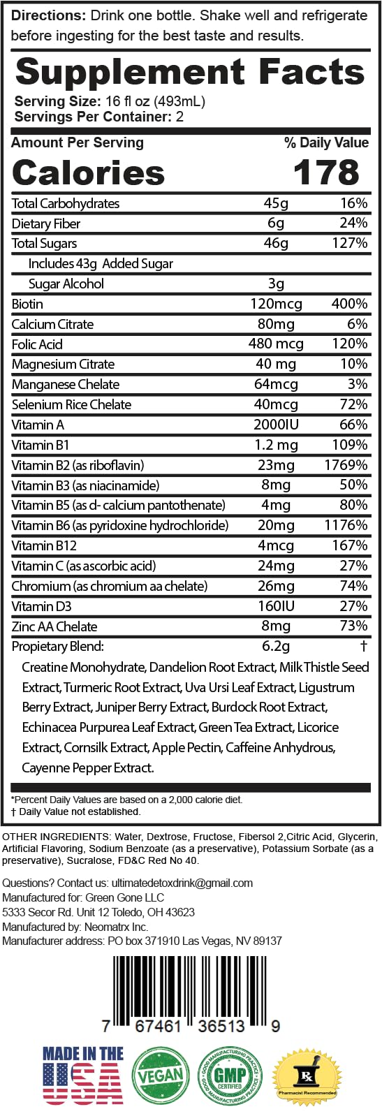 Serving suggestion with glass of Ultimate Detox Fruit Punch