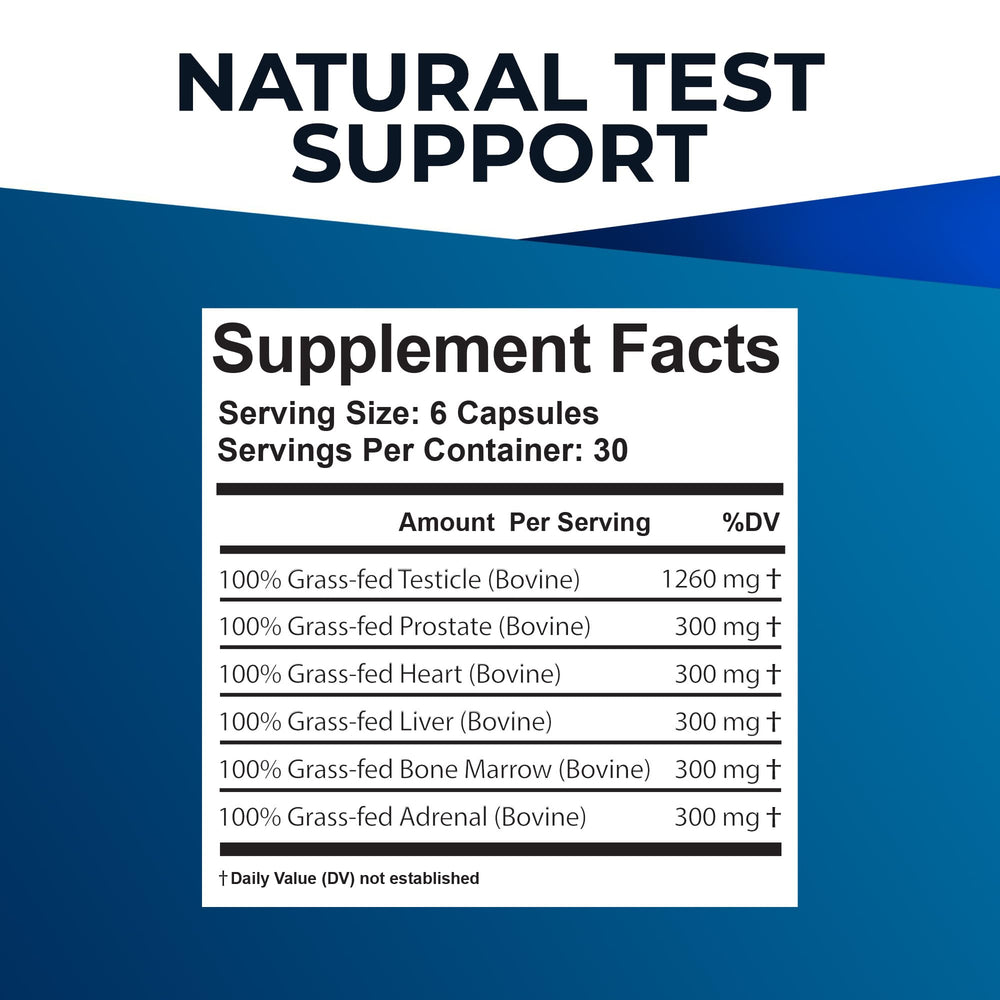Close-up of grass-fed beef organs supplement ingredients