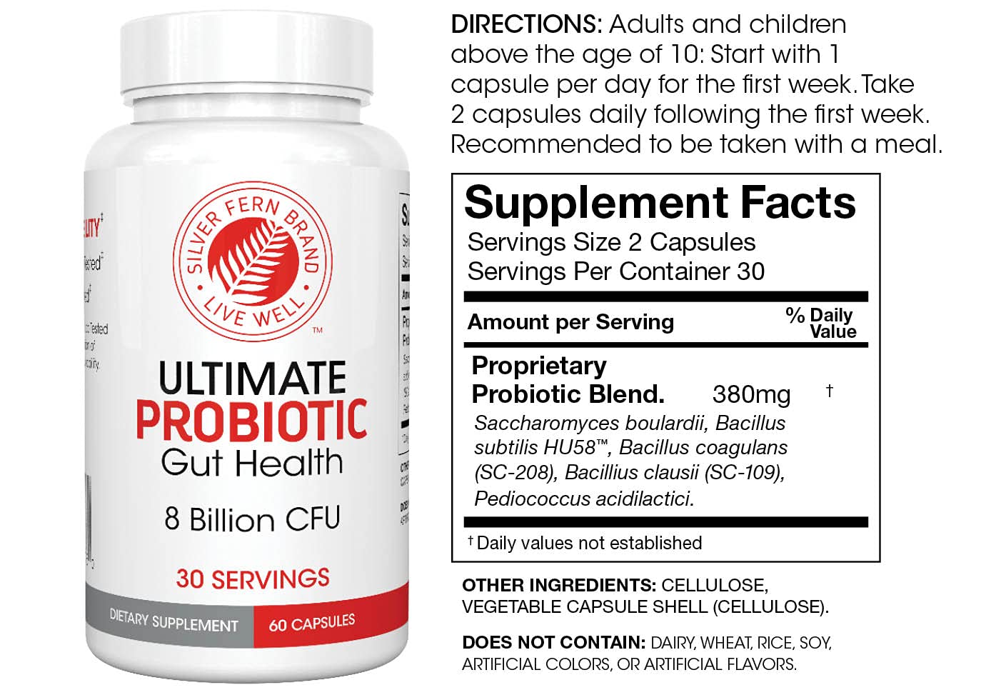 Ultimate Probiotic bottle with 60 capsules
