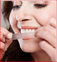 Compact packaging of coconut-infused dental whitening strips