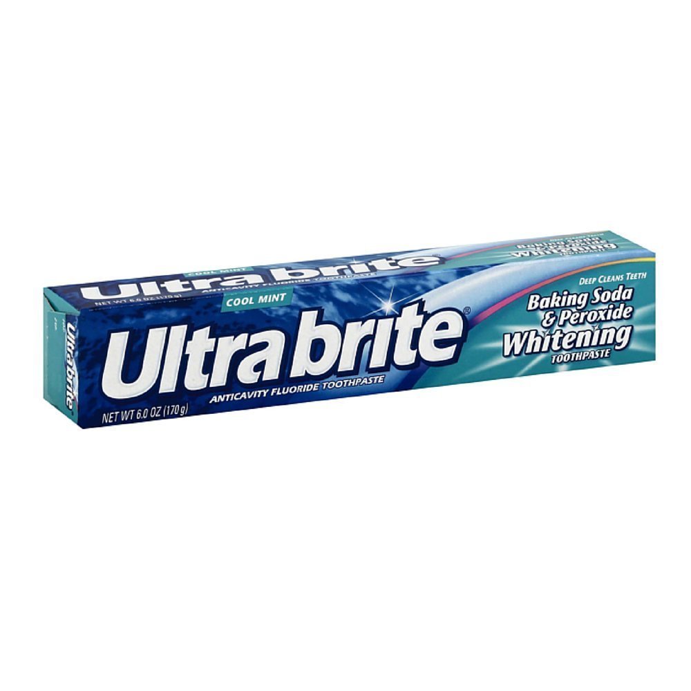 Ultra Brite Toothpaste Baking Soda & Peroxide 6 oz, Pack of 12