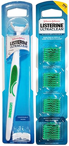 Ultra Clean Access Flosser mint handle with 28 refills