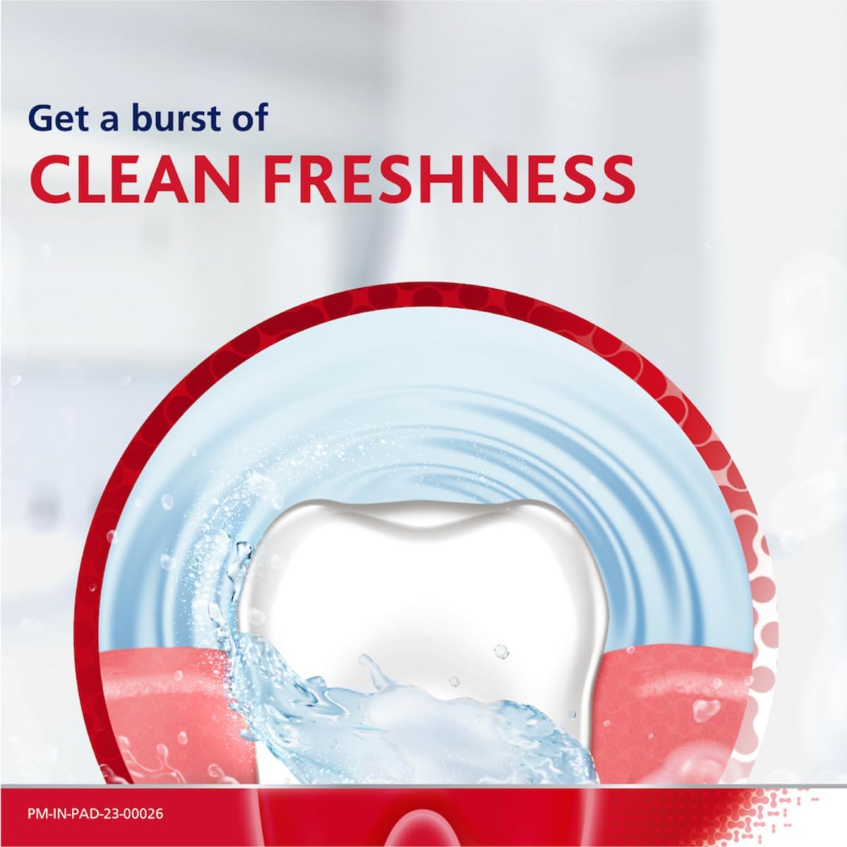 Toothpaste being dispensed onto a toothbrush