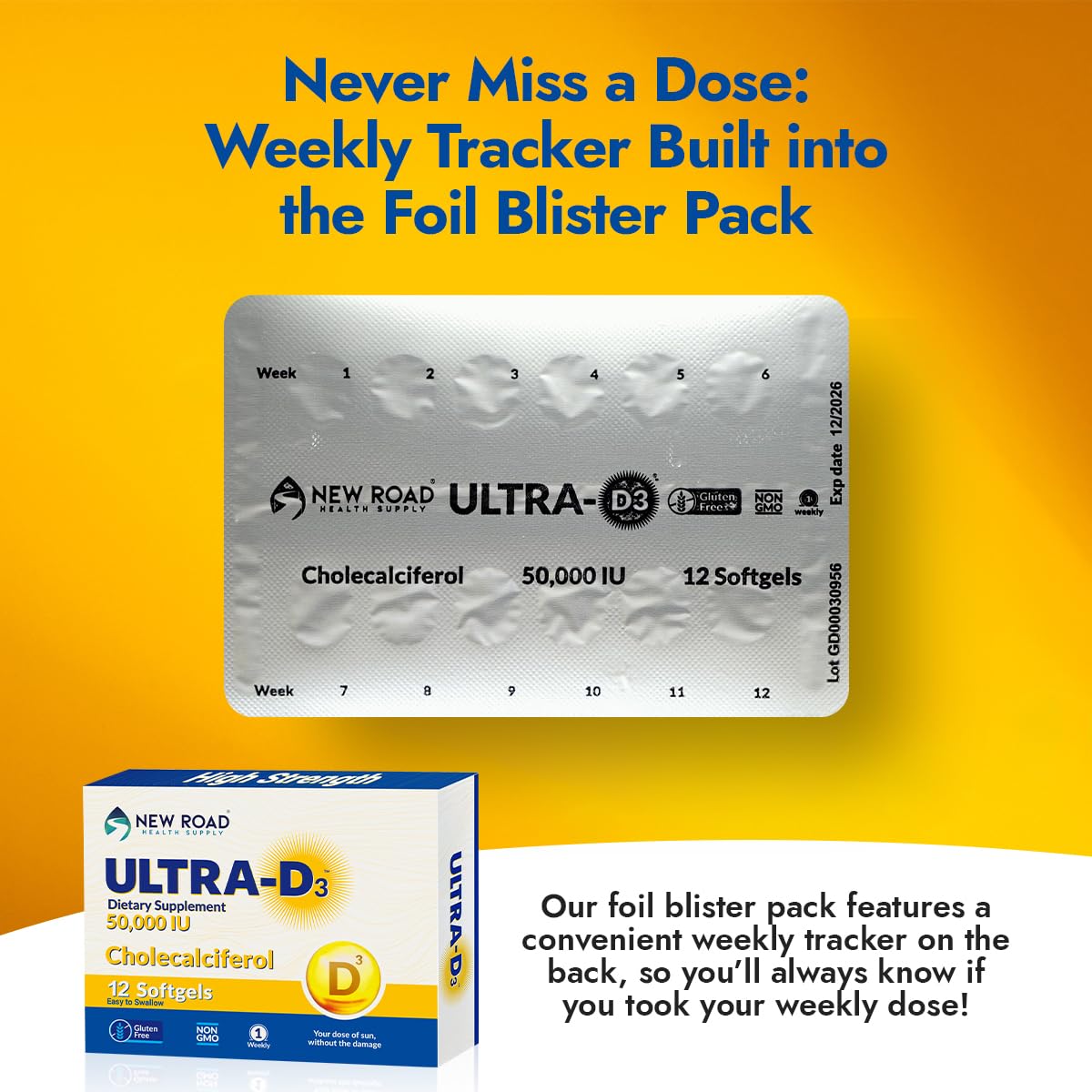 Bone health support illustration with vitamin D3