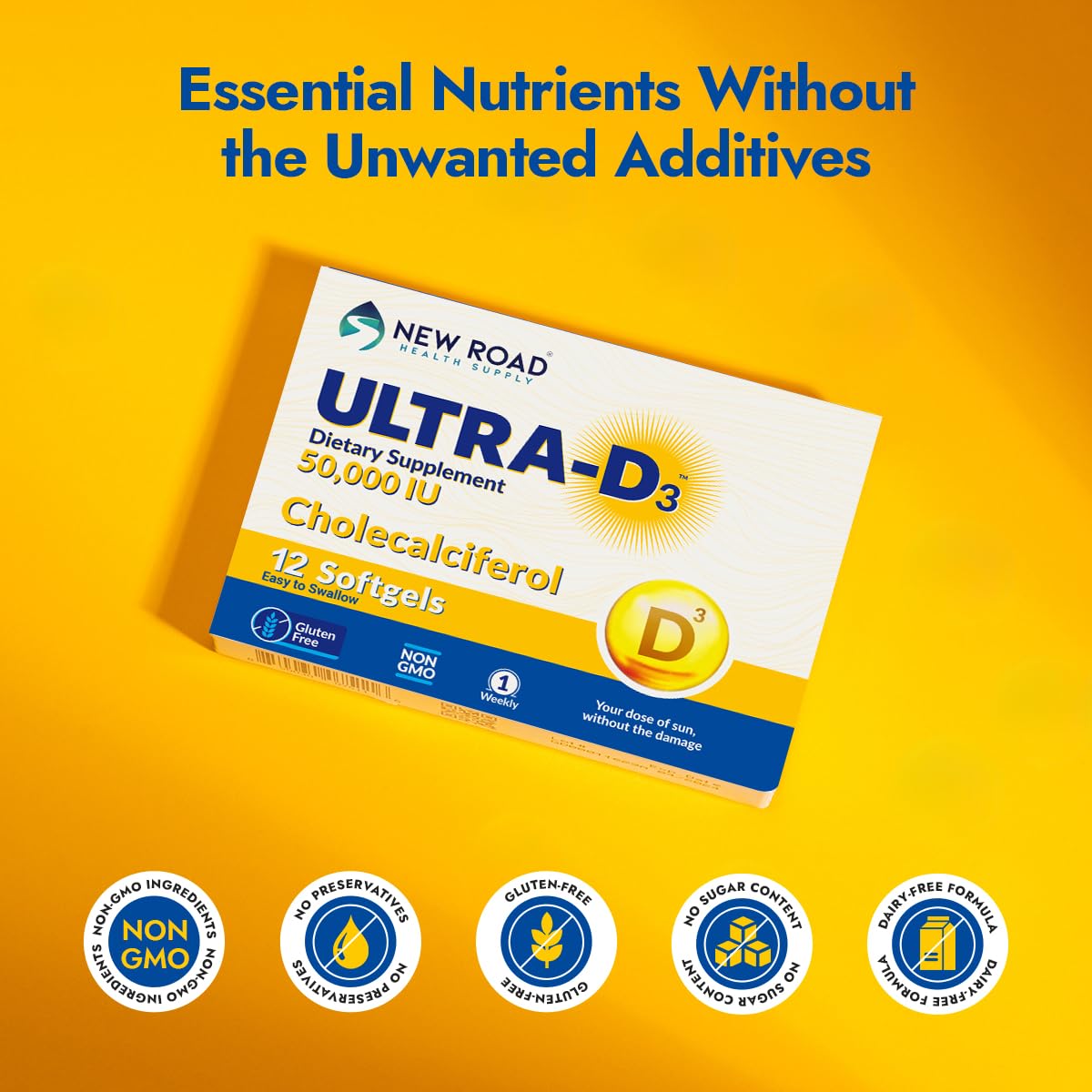 Small easy-to-swallow vitamin D3 softgel