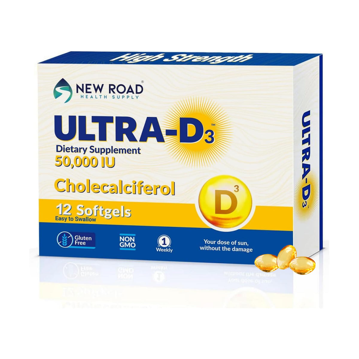 Hero image of ULTRA-D3 high-potency vitamin D3 softgel 12-count