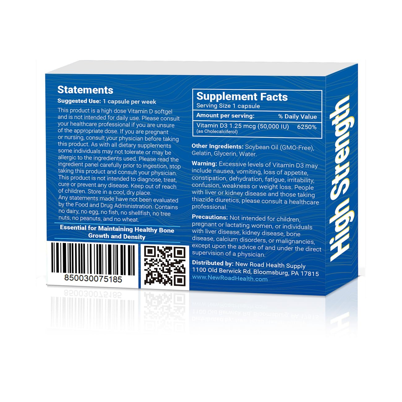 Blister pack with built-in weekly tracker for once-weekly dosing