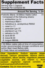 Close-up of Ultra Dophilus product label