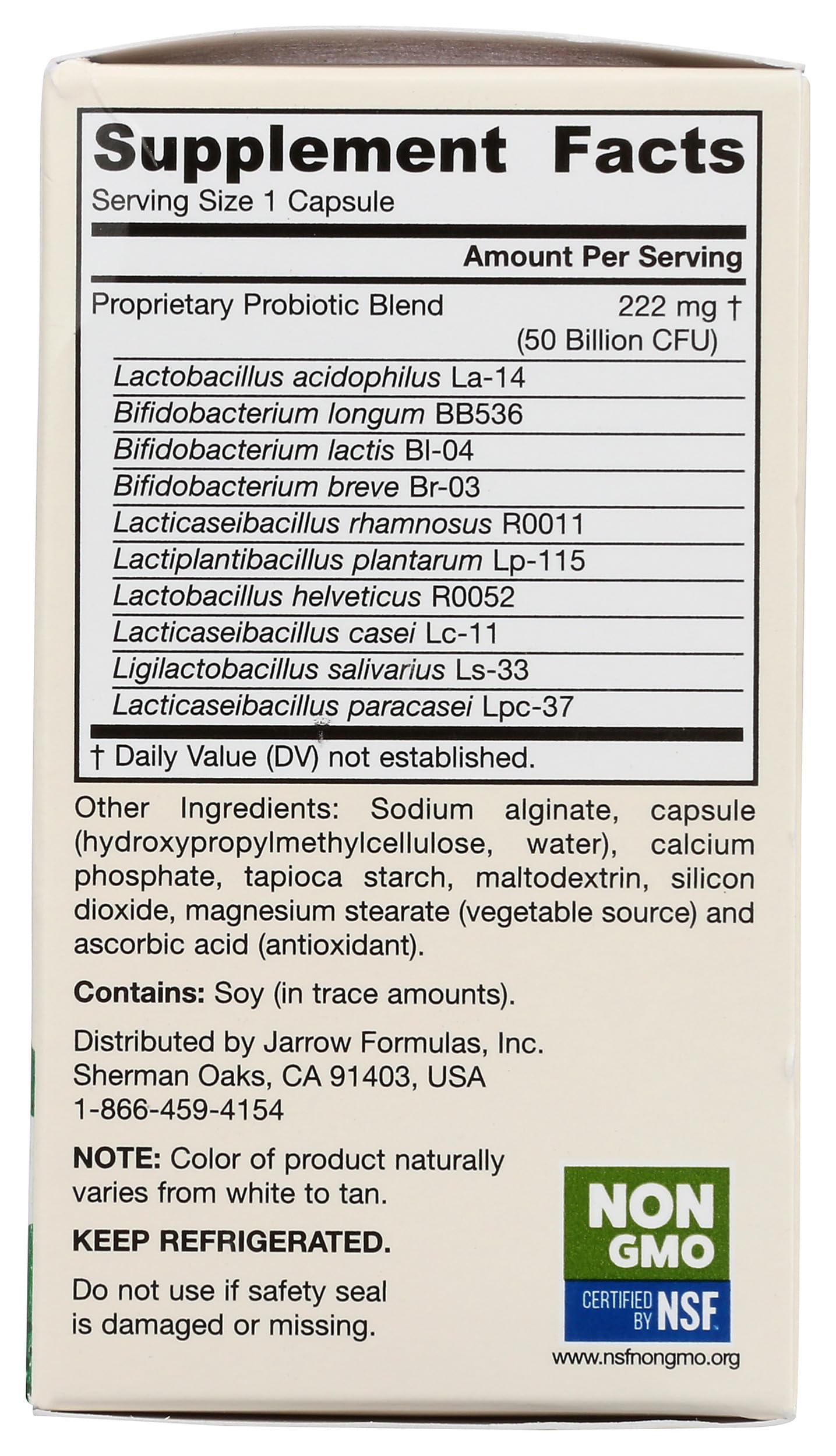 Jarrow Formulas logo with Ultra Dophilus bottle
