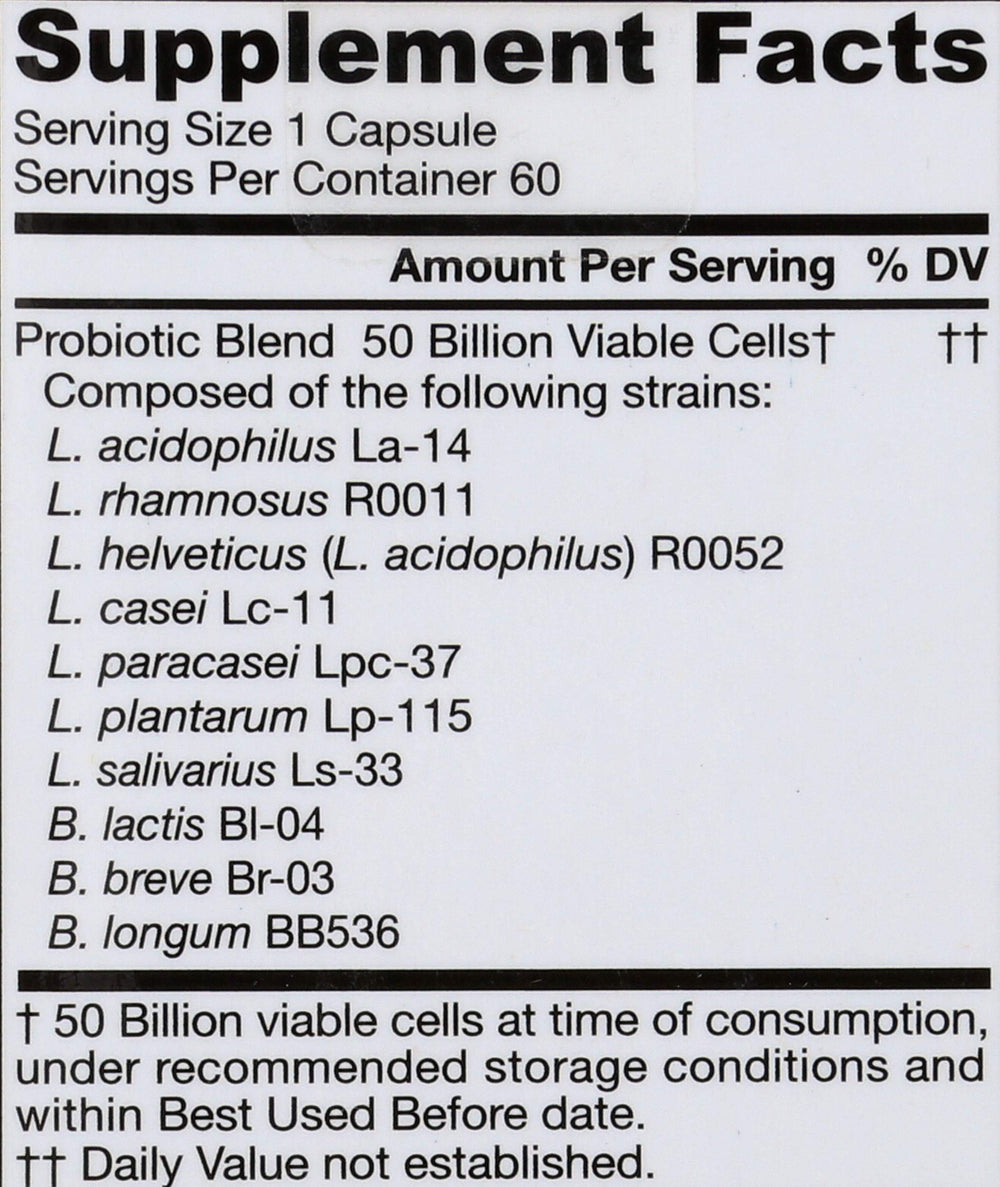 Illustration showing probiotic strains in Ultra Dophilus
