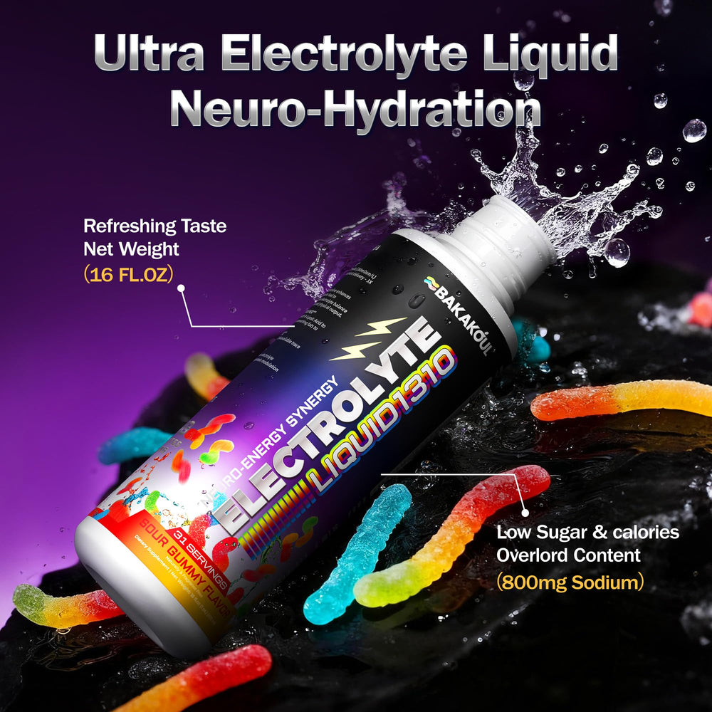 Ready-to-drink electrolyte liquid bottle on display