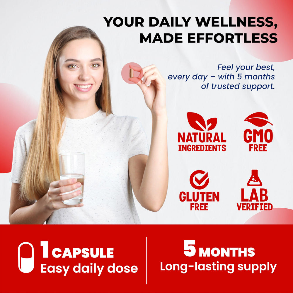 Zinc, Quercetin and Black Pepper capsules arrangement