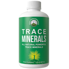 Ultra High Purity Trace Minerals Drops with fulvic minerals and magnesium.