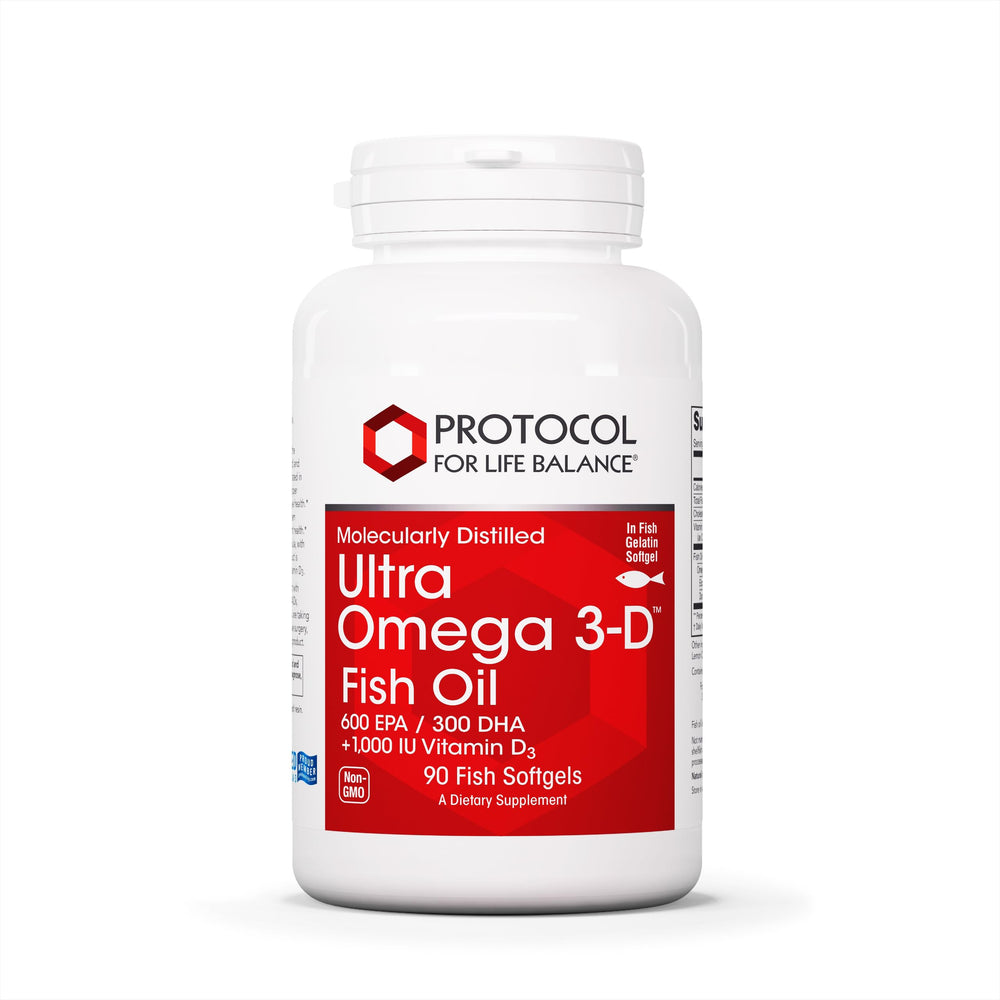 Ultra Omega 3-D 90 softgels bottle hero