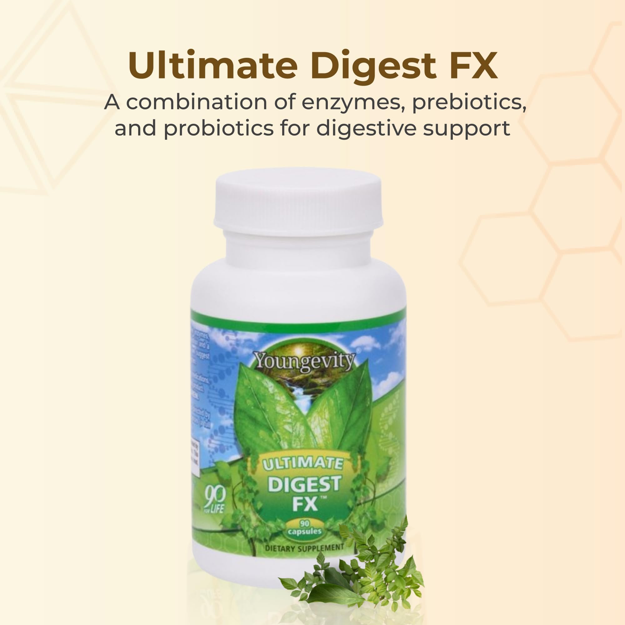 Ultra prebiotic, probiotic, and enzyme blend label