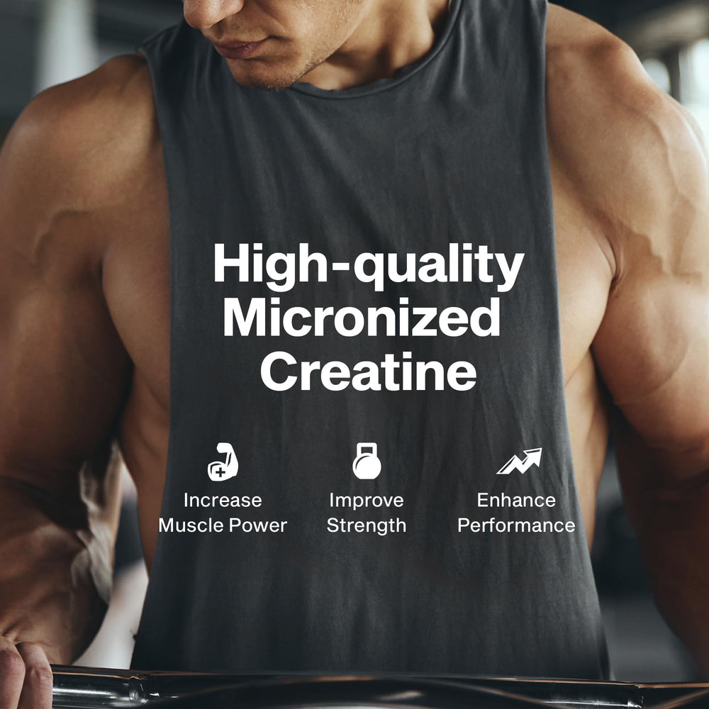 HPLC-tested ultra-pure creatine formula label
