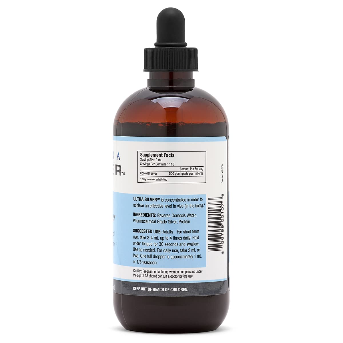 Color variation of colloidal silver from golden amber to dark brown