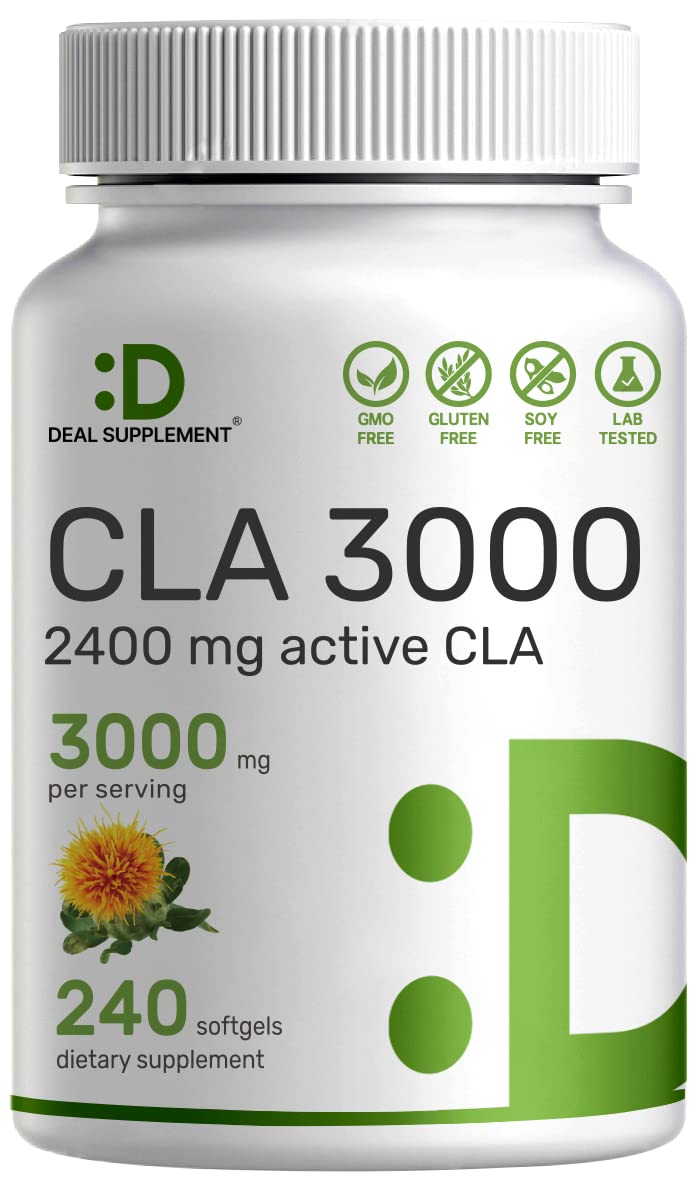 Front label of Ultra Strength CLA 3000mg 240 Softgels