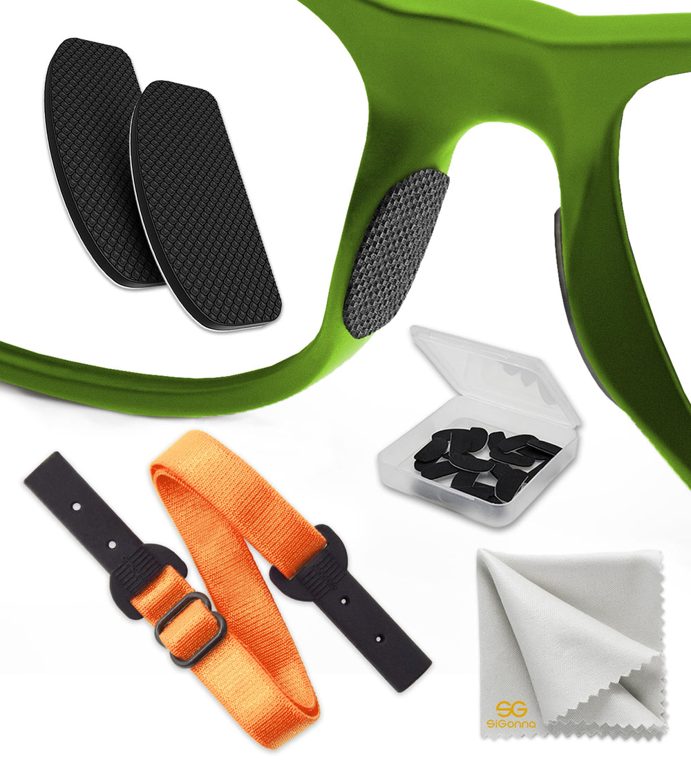 Close-up of ultra-thin 0.5 mm silicone nose pads in black