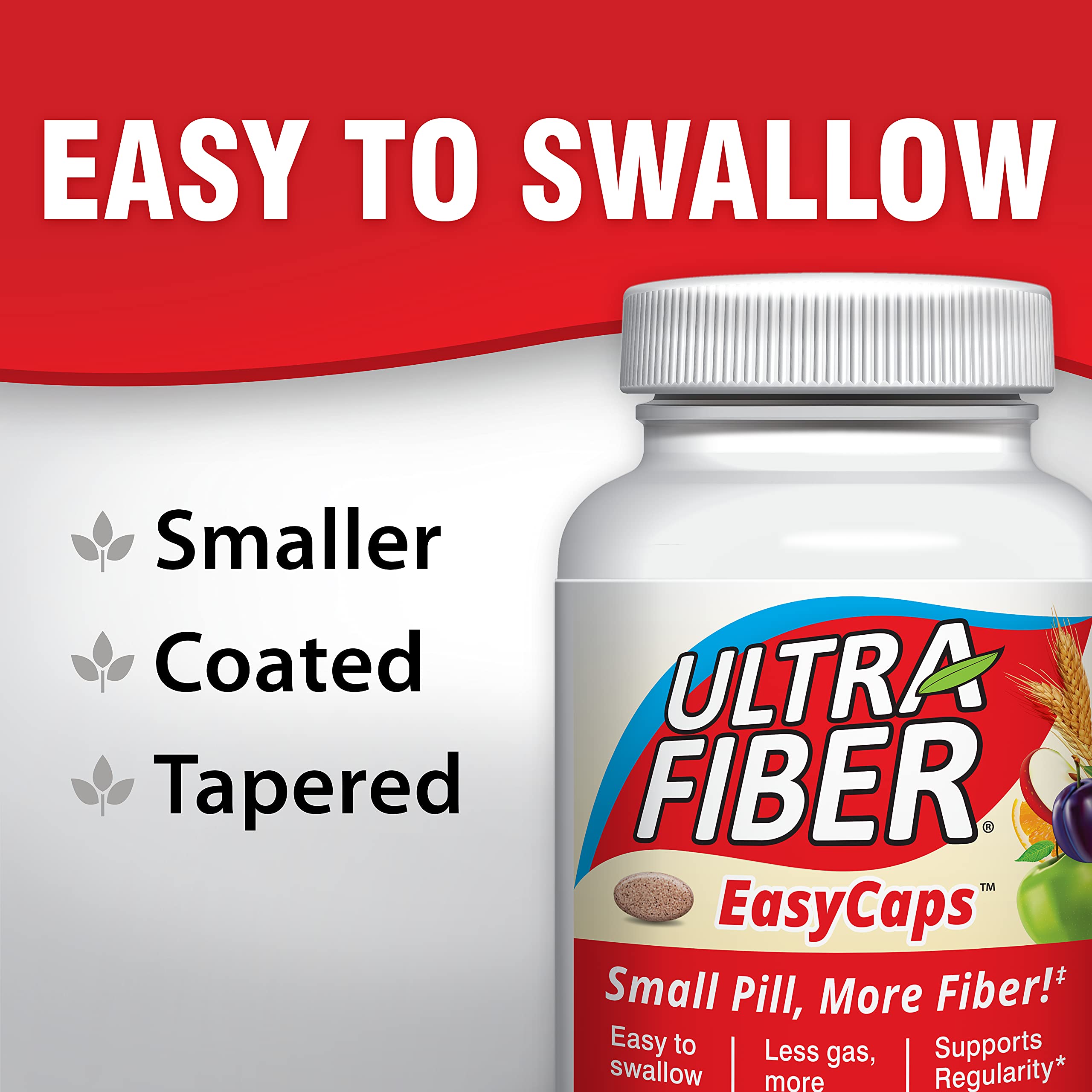 Ultra-Fiber Caplets label with key benefits