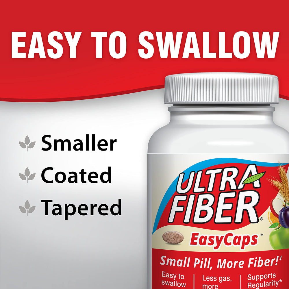 Ultra-Fiber Caplets label with key benefits