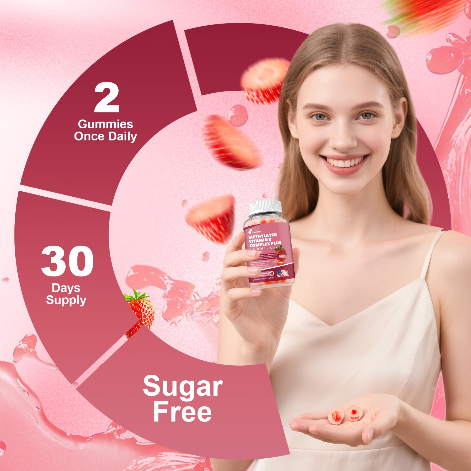 Wellness lifestyle image featuring vitamin gummies