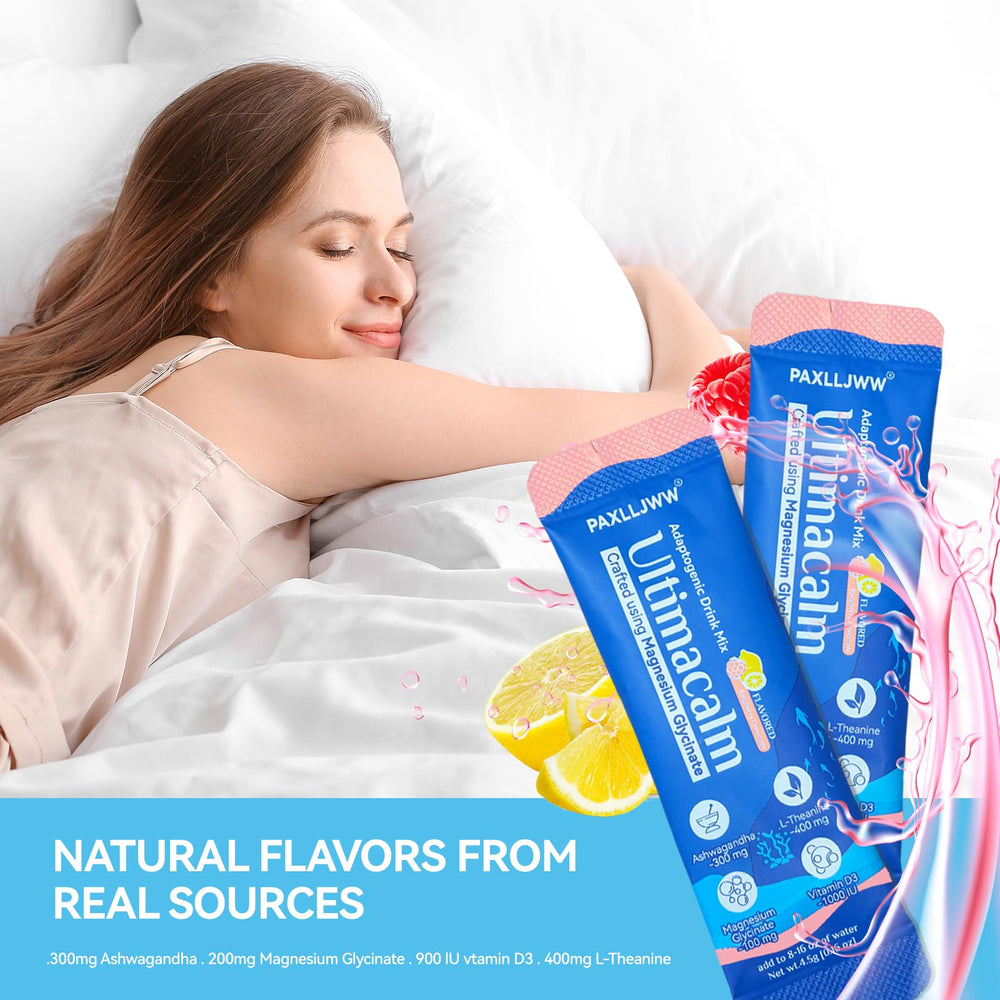 Vitamin D3 and minerals graphics on UltraCalm packaging