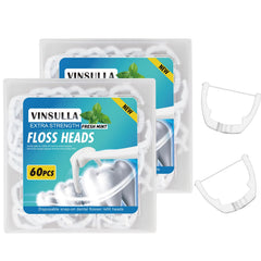 Mint flavored Ultraclean Access Flosser refill heads compatible with Listerine Ultraclean Access Flosser