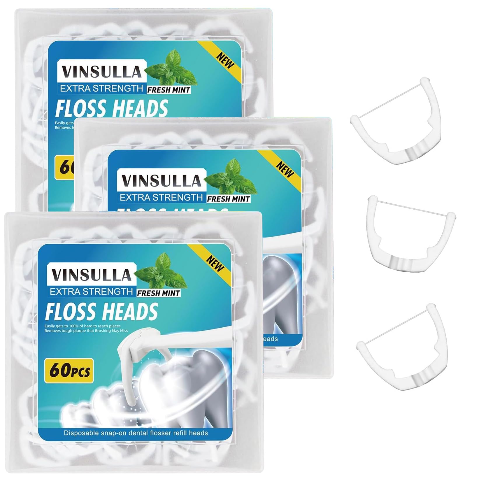 Mint Ultraclean Access Flosser refill head close-up