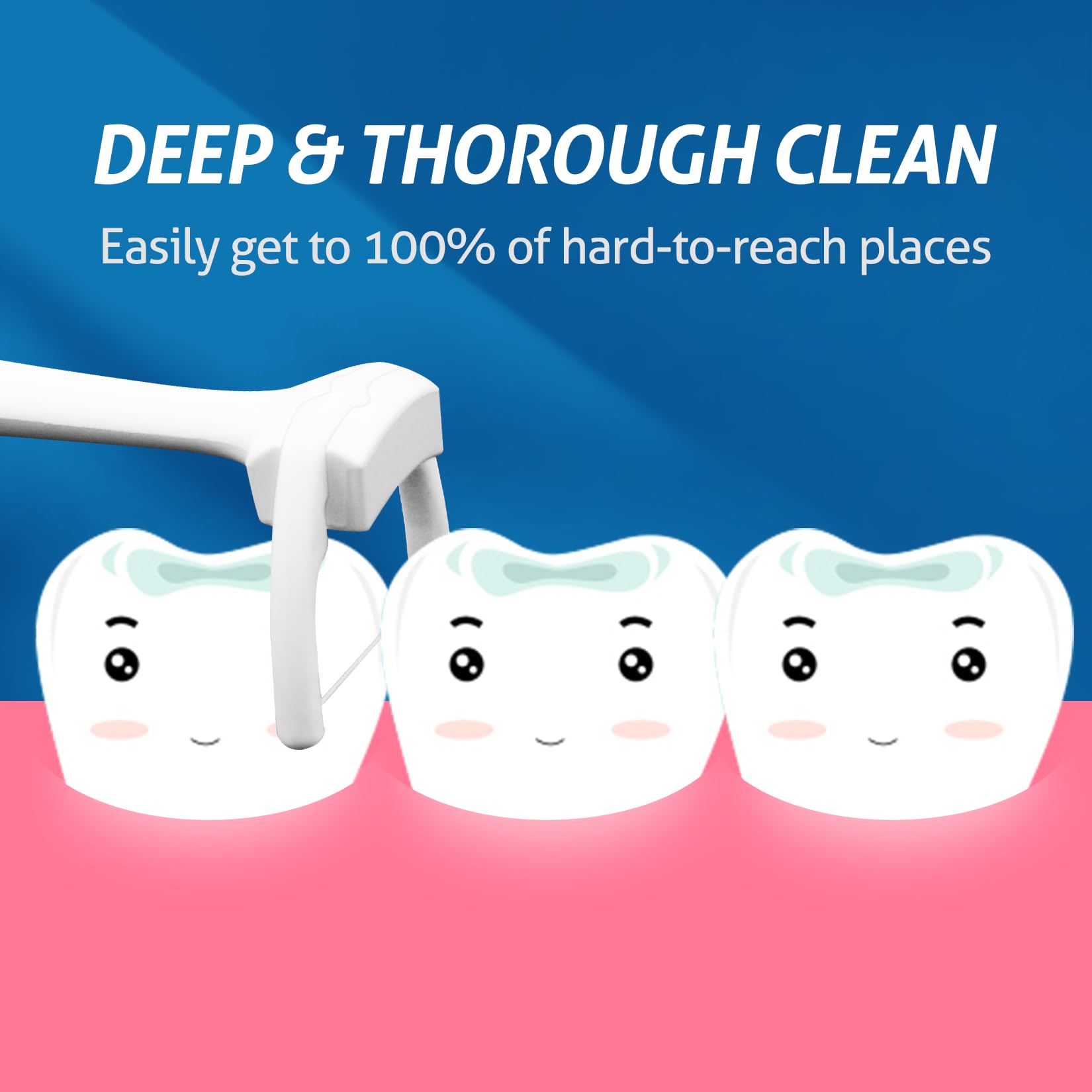 Durable floss material for Ultraclean Access Flosser refill heads