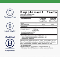 Grape-flavored chewables for kids probiotic