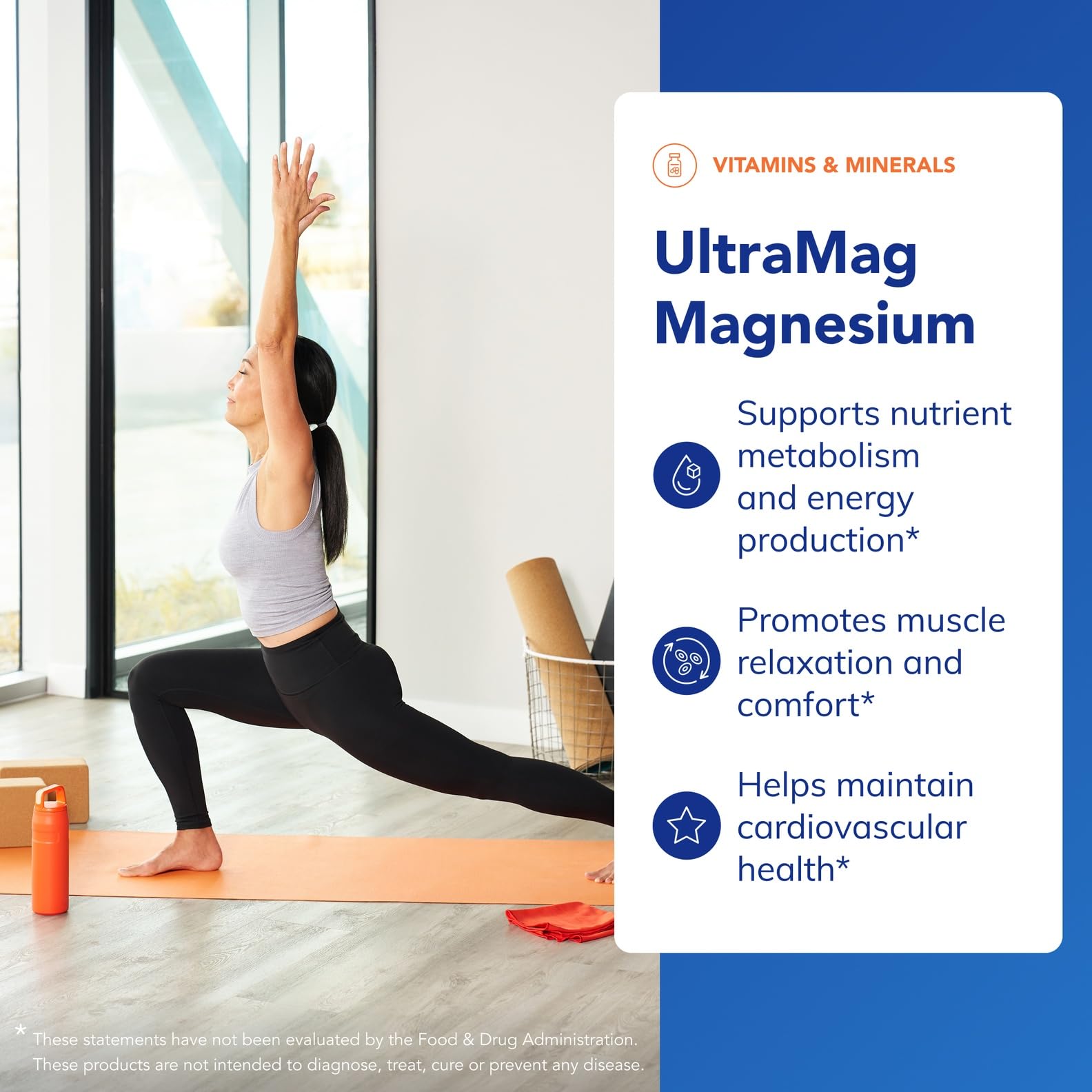 Ultramag magnesium supporting bone and muscle health concept