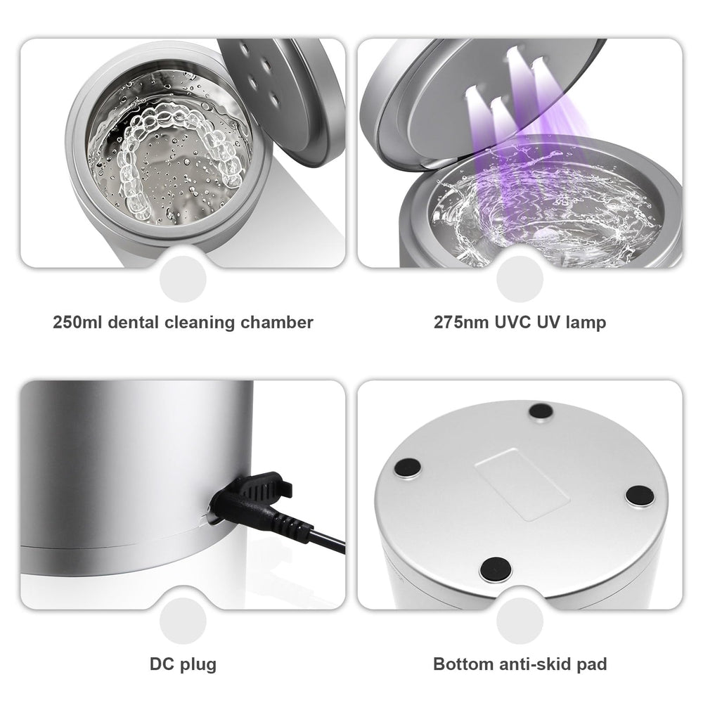 250ml capacity marking on the cleaner with accessories