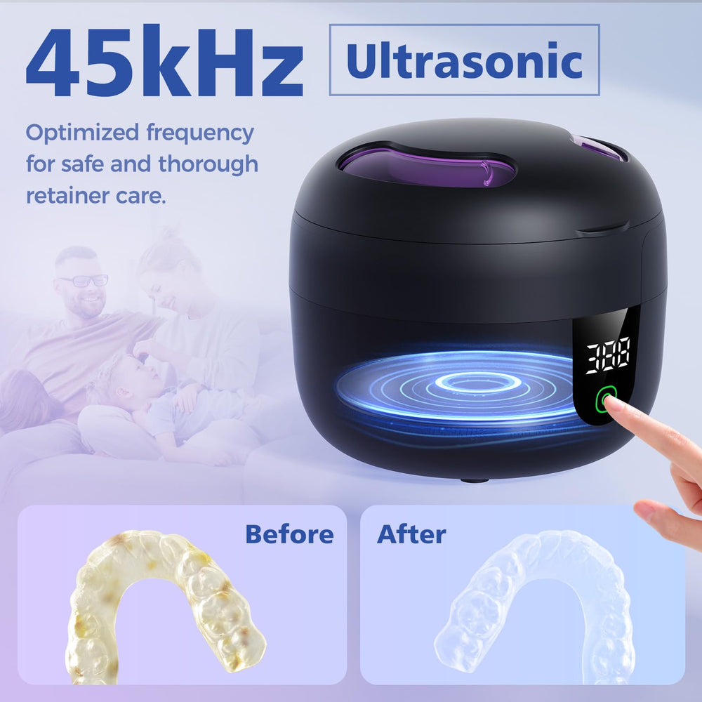 45kHz ultrasonic cleaner with four UV lights sanitizing items