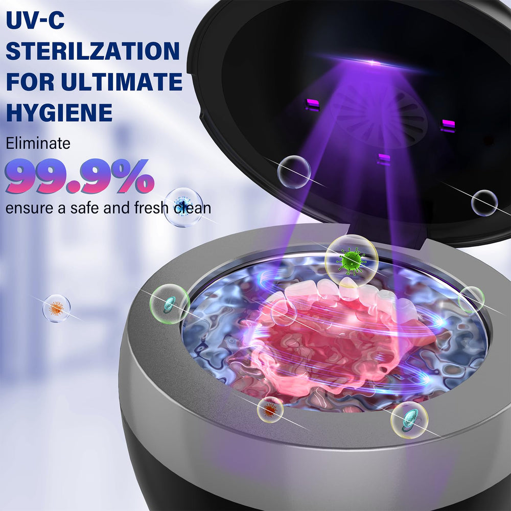 LED display illustrating four cleaning modes