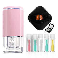 Ultrasonic Contact Lens Cleaner Bundle with Suction Stick and Storage Case