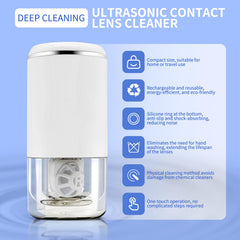 Side view of Ultrasonic Contact Lens Cleaner